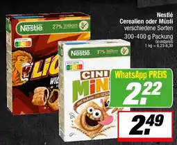 L. STROETMANN GROSSMARKT Nestlé Cerealien oder Müsli Angebot