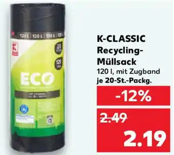 Kaufland K-CLASSIC Recycling- Müllsack Angebot