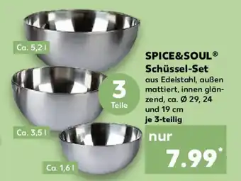 Kaufland SPICE&SOUL Schüssel-Set Angebot