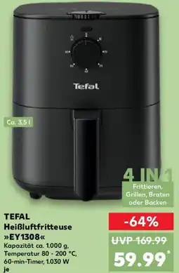 Kaufland TEFAL Heißluftfritteuse EY 1308 Angebot