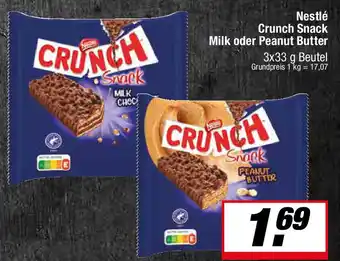 L. STROETMANN GROSSMARKT Nestlé Crunch Snack Milk oder Peanut Butter Angebot