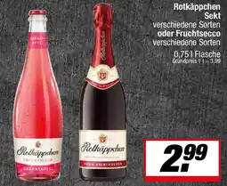 L. STROETMANN GROSSMARKT Rotkäppchen Sekt oder Fruchtsecco Angebot