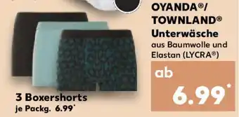 Kaufland OYANDA/ TOWNLAND 3 Boxershorts Angebot