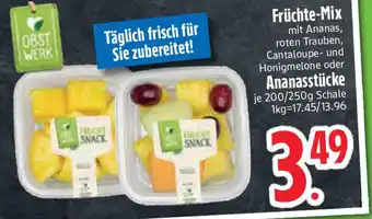 Edeka Früchte-Mix oder Ananasstücke Angebot