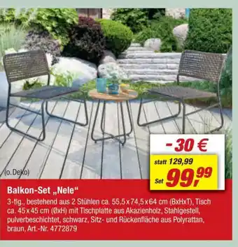 toom Baumarkt Balkon-Set „,Nele❝ Angebot