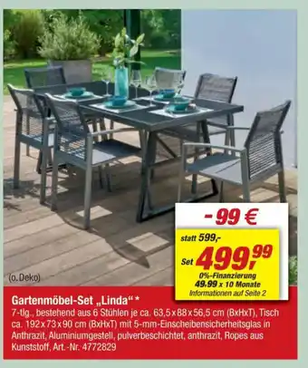 toom Baumarkt Gartenmöbel-Set,,Linda❝* Angebot