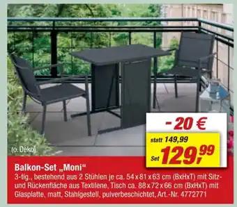 toom Baumarkt Balkon-Set,,Moni❝ Angebot