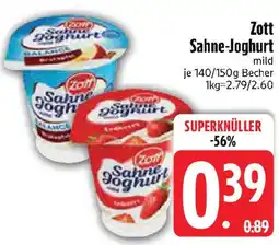 Edeka Zott Sahne-Joghurt Angebot