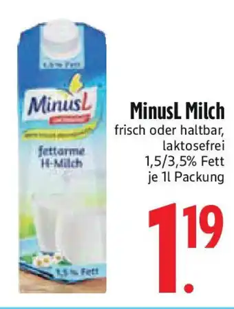 Edeka MinusL Milch Angebot