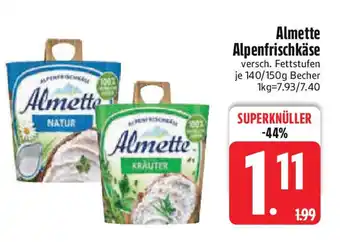 Edeka Almette Alpenfrischkäse Angebot