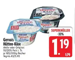 Edeka GERVAIS Hütten Kase Angebot