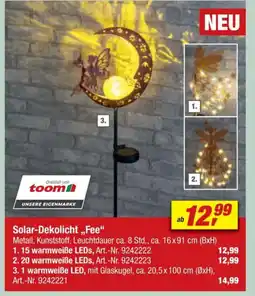 toom Baumarkt Solar-Dekolicht,,Fee" Angebot