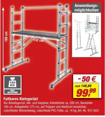 toom Baumarkt Faltbares Kleingerüst Angebot