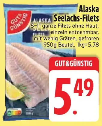 Edeka ALASKA Seelachs-Filets Angebot