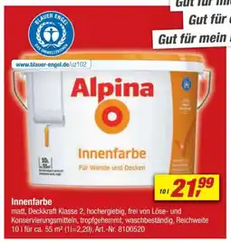 toom Baumarkt Alpina Innenfarbe Angebot