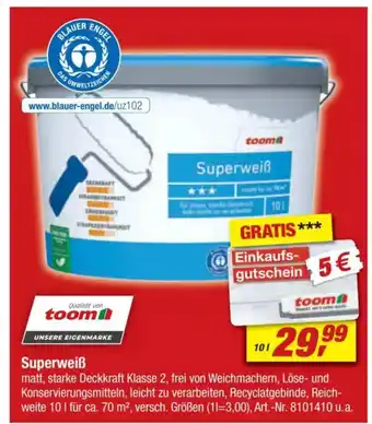 toom Baumarkt Superweiß Angebot