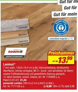 toom Baumarkt Laminat Angebot