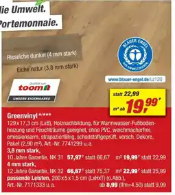 toom Baumarkt Greenvinyl Angebot