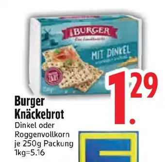 Edeka Burger Knäckebrot Angebot