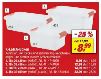 toom Baumarkt K-Latch-Boxen Angebot