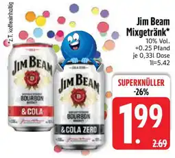 Edeka Jim Beam Mixgetränk Angebot