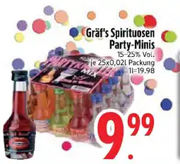 Edeka Gräf's Spirituosen Party-Minis Angebot