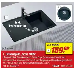 toom Baumarkt 1. Einbauspüle„,Sofia 100S" Angebot