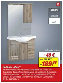 toom Baumarkt Badblock,,Wien" 2 Angebot