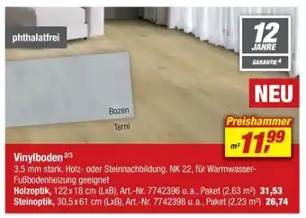 toom Baumarkt Vinylboden Angebot