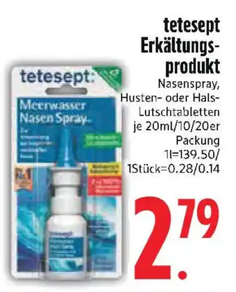 Edeka tetesept Erkältungs- produkt Angebot