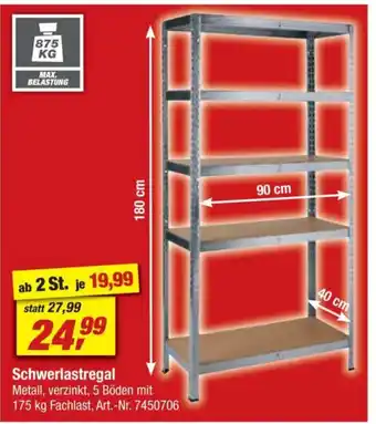 toom Baumarkt Schwerlastregal Angebot