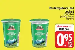 Edeka Berchtesgadener Land Joghurt Angebot