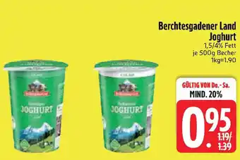 Edeka Berchtesgadener Land Joghurt Angebot