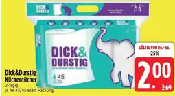 Edeka Dick&Durstig Küchentücher Angebot