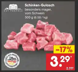 Netto Marken-Discount GUT PONHOLZ Schinken-Gulasch Angebot