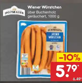 Netto Marken-Discount Hofmaier Wiener Würstchen Angebot