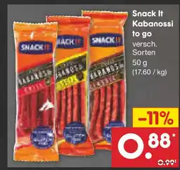 Netto Marken-Discount Snack It Kabanossi Angebot