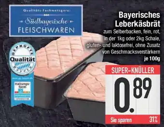 E-Center Bayerisches Leberkäsbrät Angebot