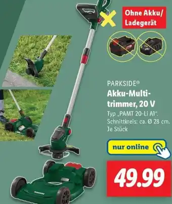 Lidl PARKSIDE Akku-Multitrimmer, 20 V Angebot