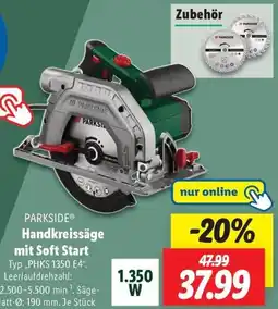 Lidl PARKSIDE Handkreissäge mit Soft Start Angebot