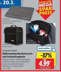 Lidl ULTIMATE SPEED Kofferraumtasche/Antirutsch- und Schmutzfangmatte Angebot