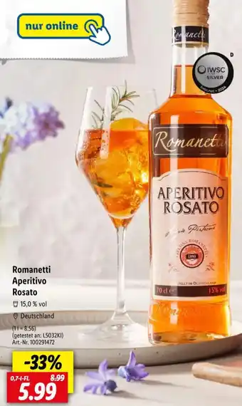 Lidl Romanetti Aperitivo Rosato Angebot