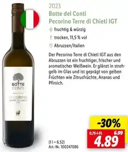 Lidl 2023 Botte del Conti Pecorino Terre di Chieti IGT Angebot