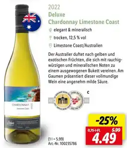 Lidl 2022 Deluxe Chardonnay Limestone Coast Angebot