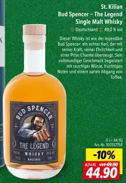 Lidl St. Kilian Bud Spencer - The Legend Single Malt Whisky Angebot