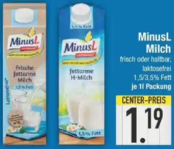 E-Center MinusL Milch Angebot