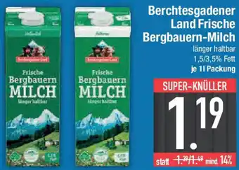 E-Center Berchtesgadener Land Frische Bergbauern-Milch Angebot