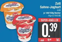 E-Center Zott Sahne-Joghurt Angebot