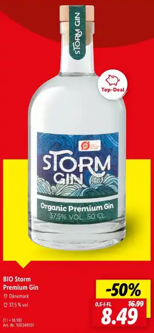 Lidl BIO Storm Premium Gin Angebot