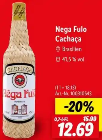 Lidl Nega Fulo Cachaça Angebot